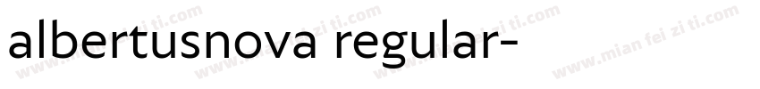 albertusnova regular字体转换